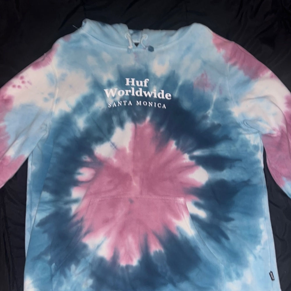 HUF tie-dye sweater.